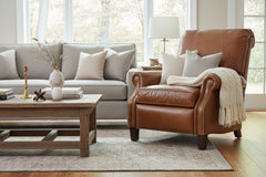 Hanover "BIG MAN" Pillow Back Leather Recliner - Relax In Oversized Comfort