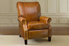 Image of Hanover Leather Recliner With Nailhead Trim - Luxurious Comfort With Classic Elegance