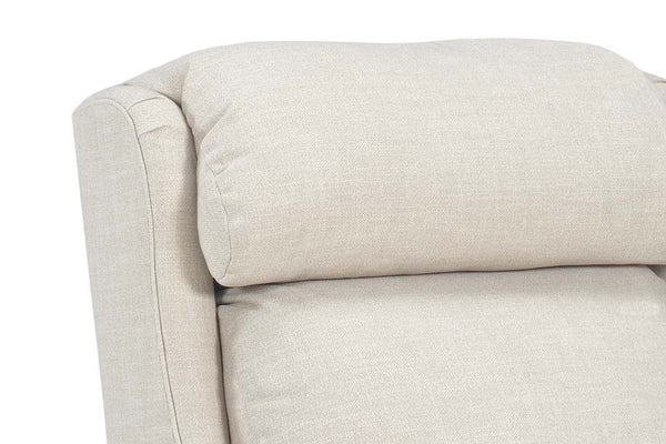Harlan Bustle Back Fabric Recliner Chair With Inset Rolled Arms