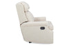 Image of Harlan Bustle Back Fabric Recliner Chair With Inset Rolled Arms