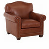 Image of Harmon "Ready To Ship" Leather Club Chair And Ottoman Set (Photo For Style Only)