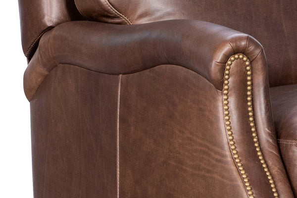 Harrington Leather Pillow Back Recliner Chair