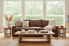 Image of Harrison XL 100 Inch Grand Scale Contemporary Deep Seat Leather Sofa