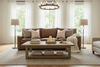 Image of Harrison XL 100 Inch Grand Scale Contemporary Deep Seat Leather Sofa