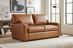 Harrison Grand Scale Oversized Contemporary Leather Loveseat