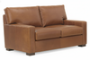 Image of Harrison Grand Scale Oversized Contemporary Leather Loveseat