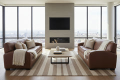 Hayden 81 Inch Contemporary Leather Sofa