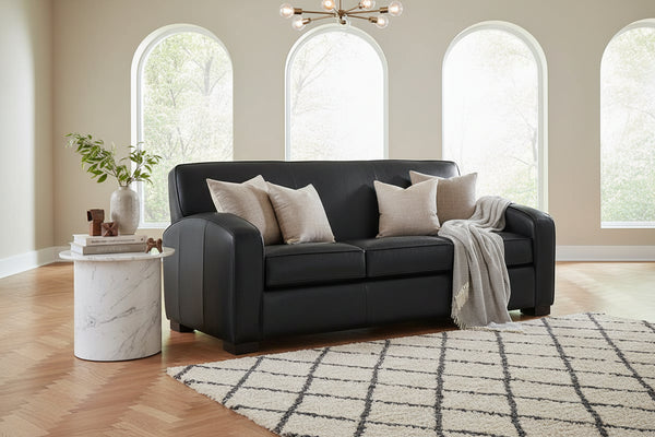 Hayden 81 Inch Contemporary Leather Sofa