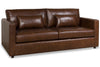 Image of Haywood 84 Inch Modern Small Leather Sofa