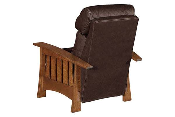 Highland White Oak Mission Style Reclining Leather Seating Collection