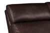 Image of Highland "WALL HUGGER" White Oak Mission Style Leather Reclining Loveseat