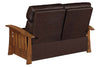 Image of Highland White Oak Mission Style Reclining Leather Seating Collection