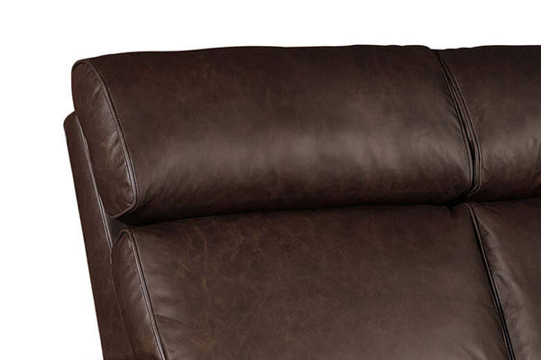 Highland White Oak Mission Style Reclining Leather Seating Collection