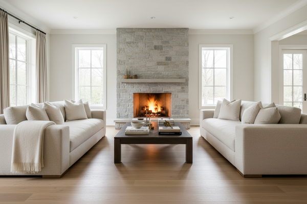 Hilda 96 Inch Large Track Arm Bench Seat Sofa