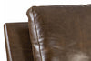 Image of Holden Contemporary Pillow Back Leather Loveseat