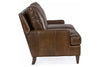 Image of Holden Contemporary Pillow Back Leather Loveseat