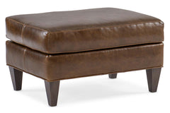 Holden Contemporary Leather Ottoman