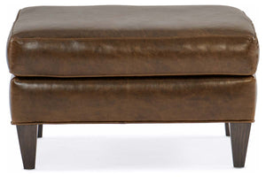 Holden Contemporary Leather Ottoman