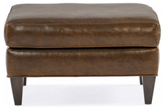 Holden Contemporary Leather Ottoman