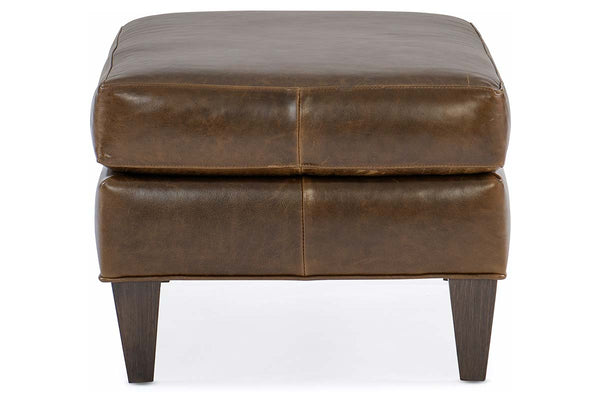 Holden Contemporary Leather Ottoman