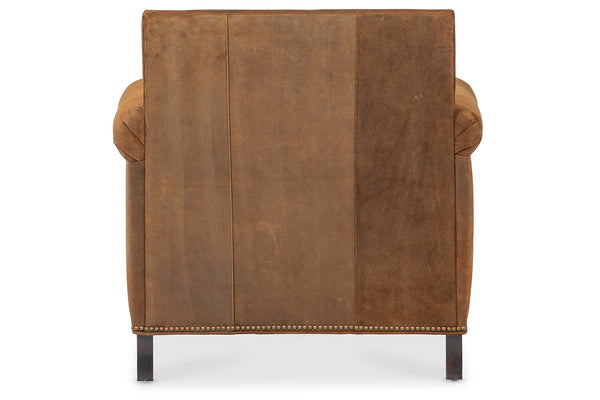 Hollis Leather Accent Club Chair