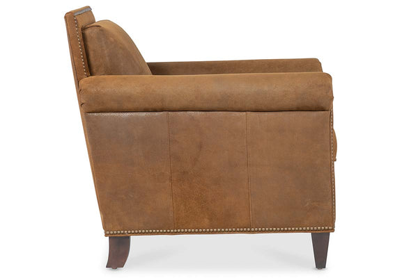Hollis Leather Accent Club Chair