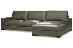 Hugh Two Piece Lounge Chaise Sectional (Version 1 As Configured)