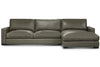 Image of Hugh Two Piece Lounge Chaise Sectional (Version 1 As Configured)