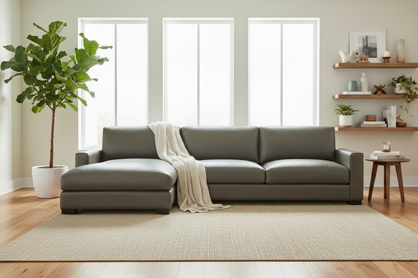 Hugh Two Piece Lounge Chaise Sectional (Version 2 As Configured)