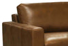 Image of Hugh Modern Leather Track Arm Sofa Collection