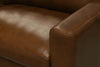 Image of Hugh Modern Leather Track Arm Sofa Collection