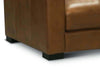 Image of Hugh Modern Leather Track Arm Sofa Collection