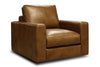 Image of Hugh Modern Leather Track Arm Sofa Collection