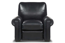 Huntington Traditional Leather Club Chair With Nailheads
