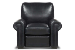 Huntington Traditional Leather Club Chair With Nailheads