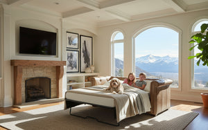 Hyde 87 Inch Vintage Tufted Queen Sleeper Sofa
