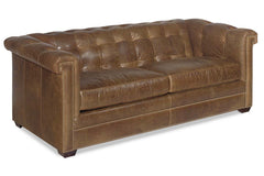 Hyde 87 Inch Vintage Tufted Back Sofa