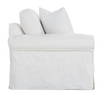 Image of Christine Slipcovered Small Sectional Sofa With Reversible Chaise