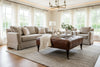 Image of Ingram Chocolate "Quick Ship" 42 Inch Square Tufted Square Leather Cocktail Ottoman