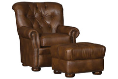 Irving Tufted Leather Club Chair