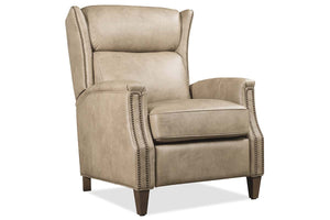 Isaac Caribou Dual Power "Quick Ship" Leather Transitional Recliner