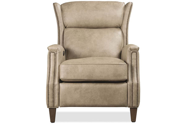Isaac Caribou Dual Power "Quick Ship" Leather Transitional Recliner