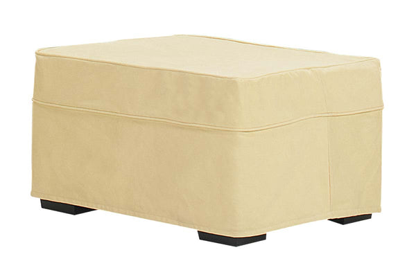 Isabel Slipcover Ottoman Footstool