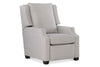 Image of Ivy Contemporary Fabric Wingback Recliner With Inset Track Arms