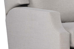 Ivy Contemporary Fabric Wingback Recliner With Inset Track Arms