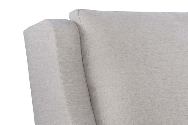 Ivy Contemporary Fabric Wingback Recliner With Inset Track Arms