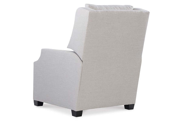 Ivy Contemporary Fabric Wingback Recliner With Inset Track Arms