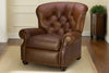Image of Jackson "BIG MAN" Large Oversized Leather Button Tufted Recliner