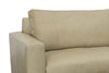 Image of Jasper 89 Inch Track Arm Queen Pull Out Leather Sleeper Sofa