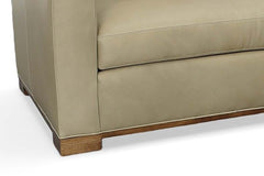 Jasper 89 Inch Track Arm Queen Pull Out Leather Sleeper Sofa